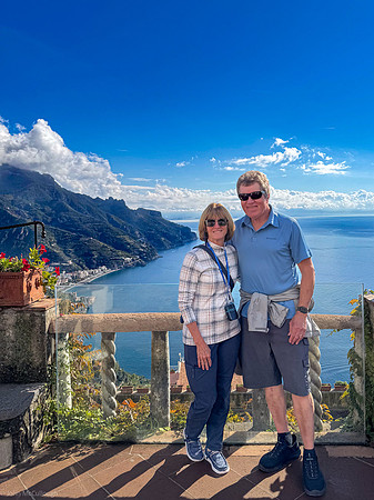 selfie at di villa rufolo gardens-20