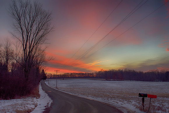 Rockland - Township Road Sunrise