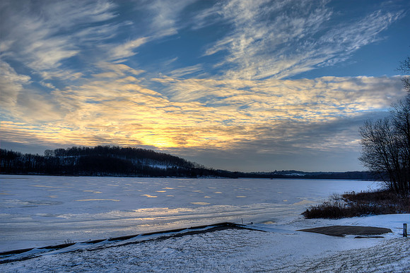 Kahle Lake - Winter Sunset