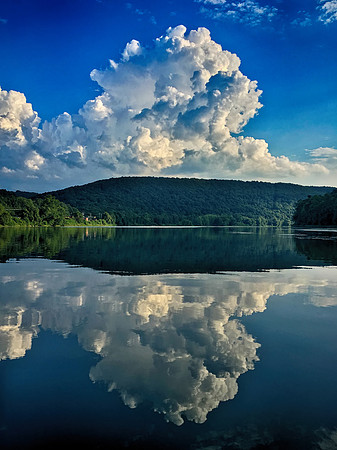 Allegheny River Clouds and Reflection 2016_07_22