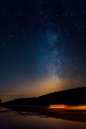 Justus Lake South Boat Milky Way